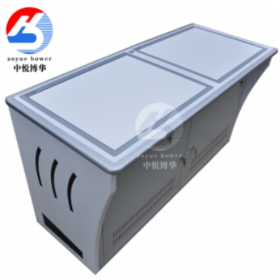監(jiān)控操作臺指揮中心調(diào)度臺顯示器主機隱藏翻轉(zhuǎn)培訓(xùn)室會議桌 雙人電腦桌